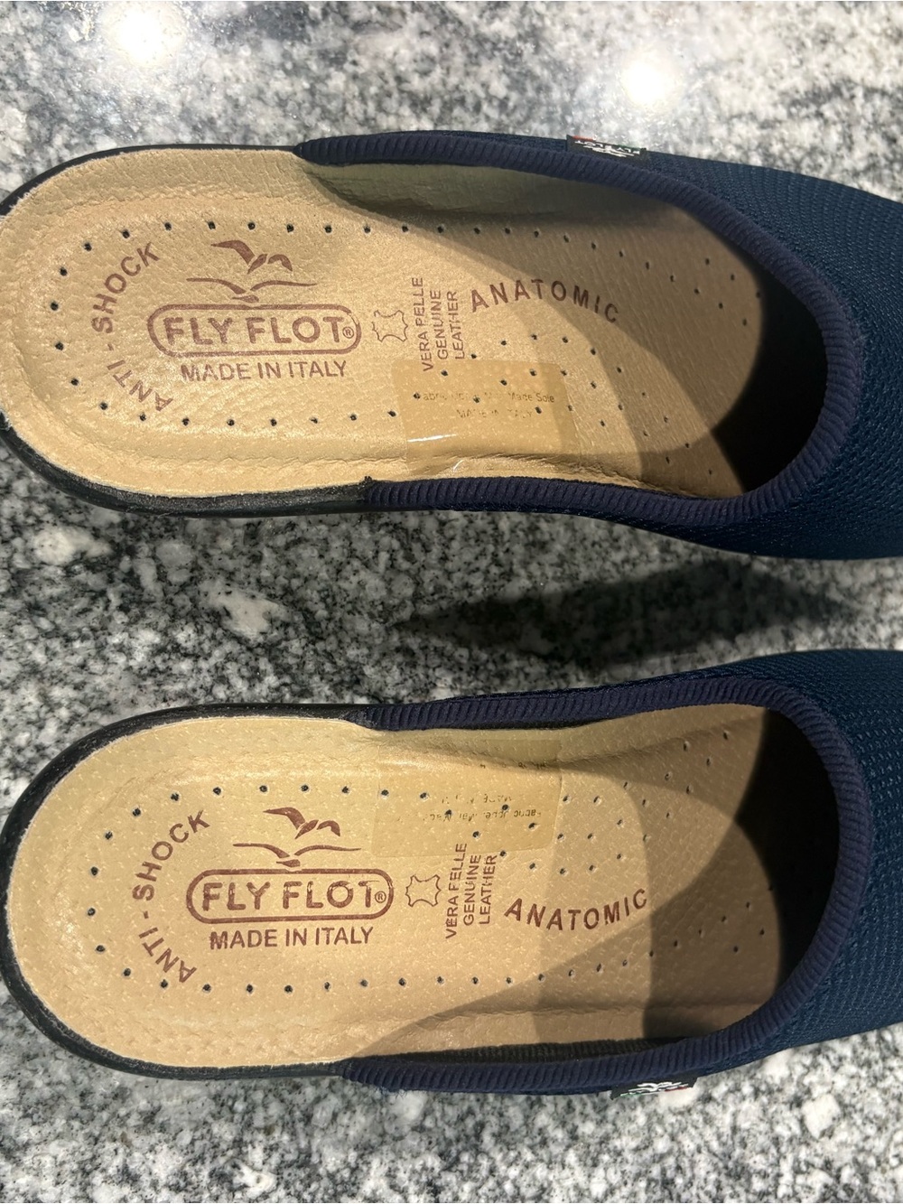 Fly Flot Women's Navy Anatomic Slip-On Mules